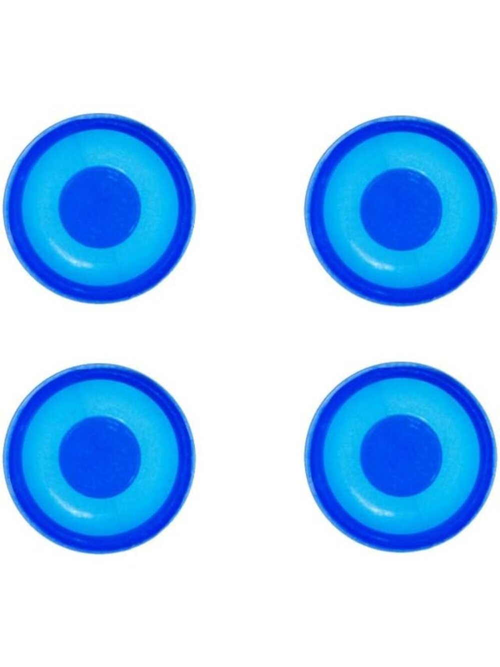 Replacement Male Retention Inserts Caps - Standard, Extra Light, Blue, 4-Pack